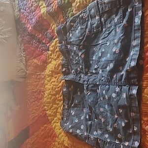 GOOD USED CONDITION SZ 16 Lee Twill Floral Women's Skort - Blue